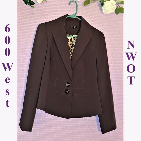 NWOT 600 WEST SIZE 4 PURPLE GRAY PRETTY COLOR SIZE 4 BLAZER CHEETAH TANK… - Picture 2 of 9